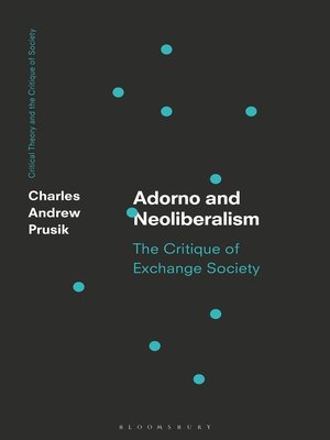 cover image of Adorno and Neoliberalism